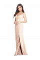 Compre Trompeta Tirantes espagueti Crepé Elástico Largo Vestidos de dama de honor / Vestidos de fiesta