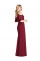 Compre Verde Salvia Sirena Halter Gasa Largo Vestidos de dama de honor