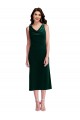 Compre Verde oscuro Cubierta Midi Terciopelo Elástico Corto Vestidos de dama de honor / Vestidos de fiesta / Vestidos de cóctel