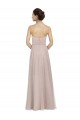 Compre Vintage Rose línea A Cuello de Corazón Tul Largo Vestidos de dama de honor