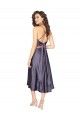 Compre línea A Cucharón Midi Satén sedoso Corto Vestidos de dama de honor / Vestidos de fiesta / Vestidos de cóctel