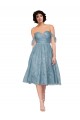 Compre línea A Hombros Descubiertos Encaje Corto Vestidos de dama de honor / Vestidos de cóctel