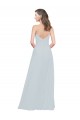 Compre línea A Tirantes espagueti Gasa Largo Vestidos de dama de honor