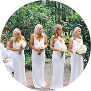 Compre Blanco Vestidos de dama de honor