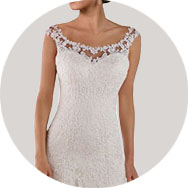 Compre Cucharón Neck Vestidos de novia